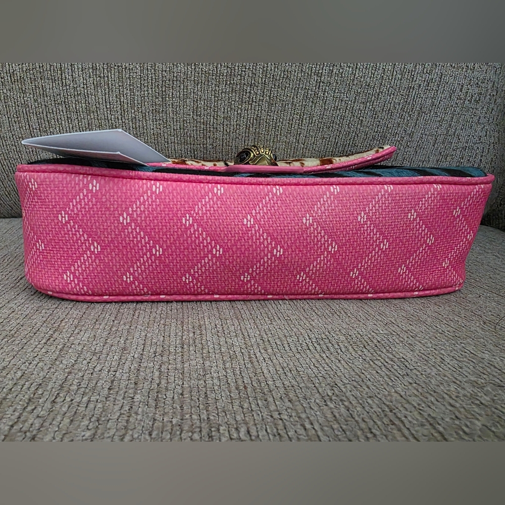 Kurt Geiger Wild Animal Print Leather & Calf Hair Shoulder Bag - New With Tags - Picture 3 of 15